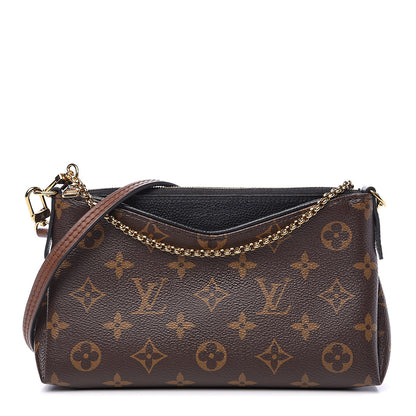 Louis Vuitton Monogram Pallas Clutch Black 1 of 10