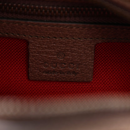 Gucci Cotton Wool Textured Calfskin Houndstooth Woven Square Messenger Bag Red Green Ivory Multicolor New Acero 6 of 10
