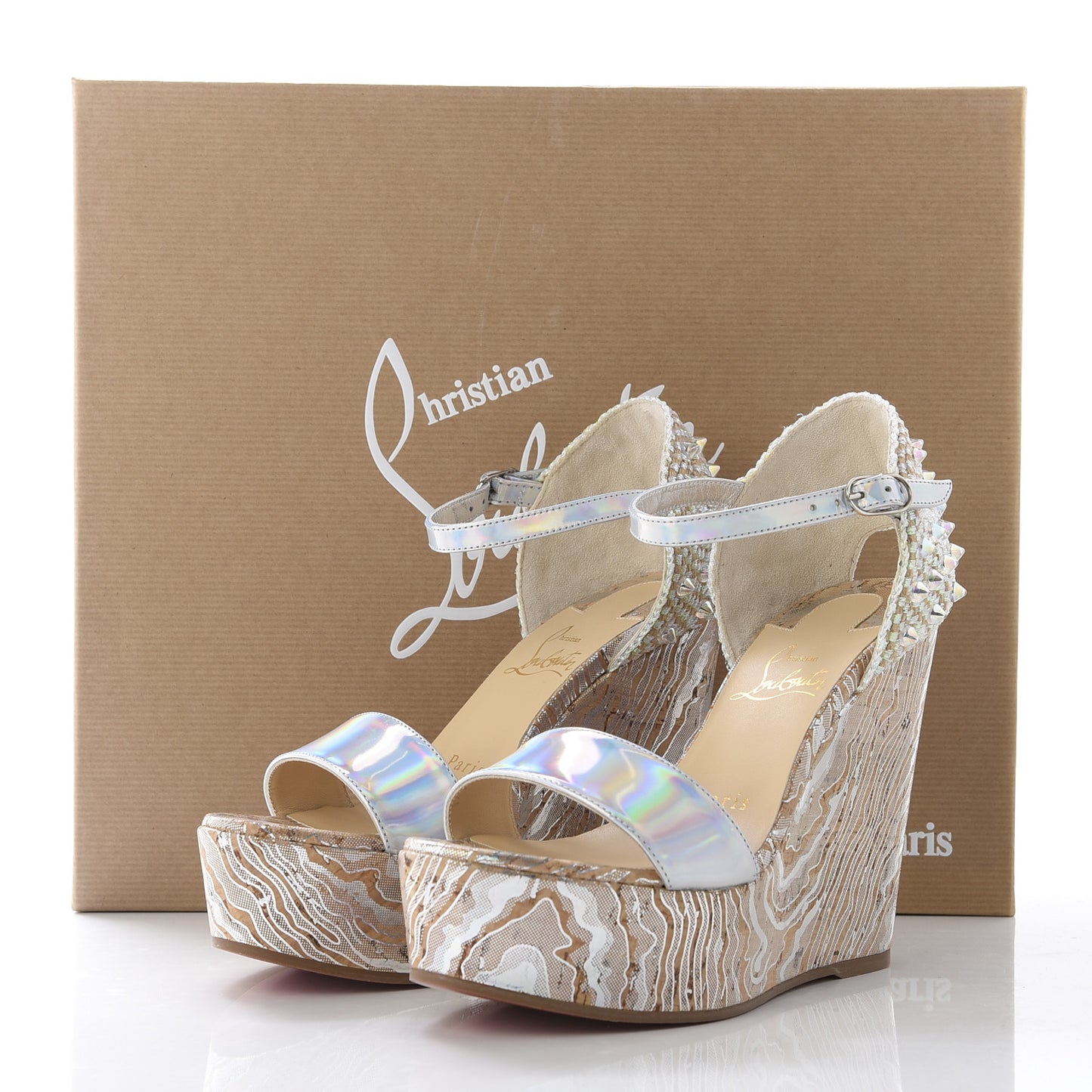 Specchio Laser Bellamonica 120 Wedge Sandals 35 Silver AB