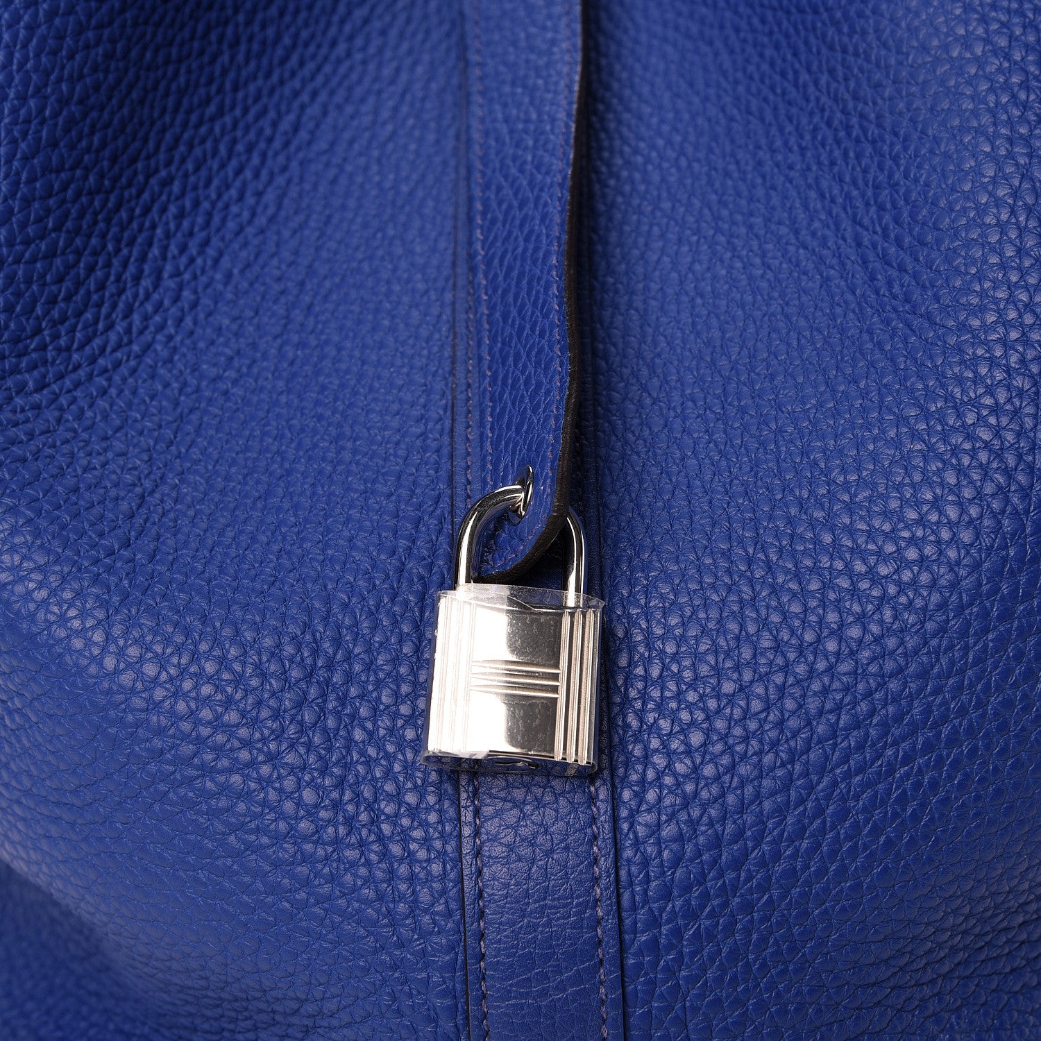 Hermes Taurillon Clemence Picotin Lock TGM Bleu Electrique 12 of 12