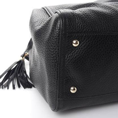 Gucci Pebbled Calfskin Medium Soho Shoulder Bag Black 9 of 10