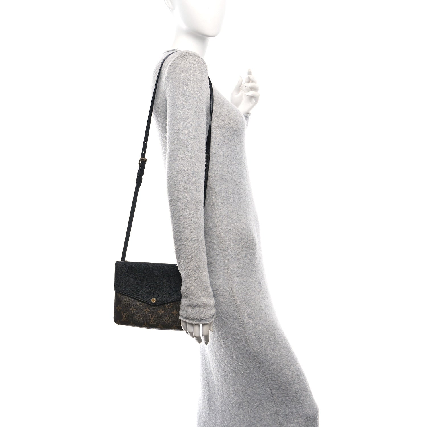 Louis Vuitton Monogram Twice Pochette Black 2 of 11