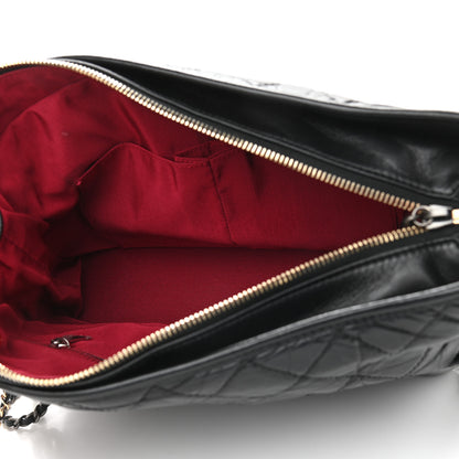 Chanel Aged Calfskin Quilted Medium Gabrielle Hobo Black 5 of 10