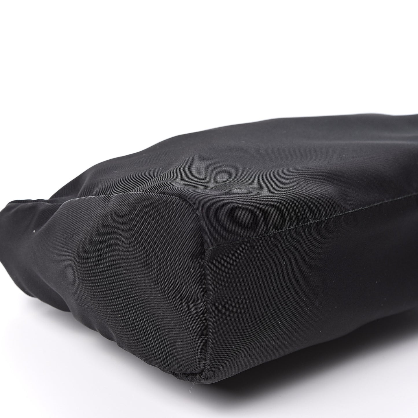 Nylon Tessuto Cosmetic Pouch Black