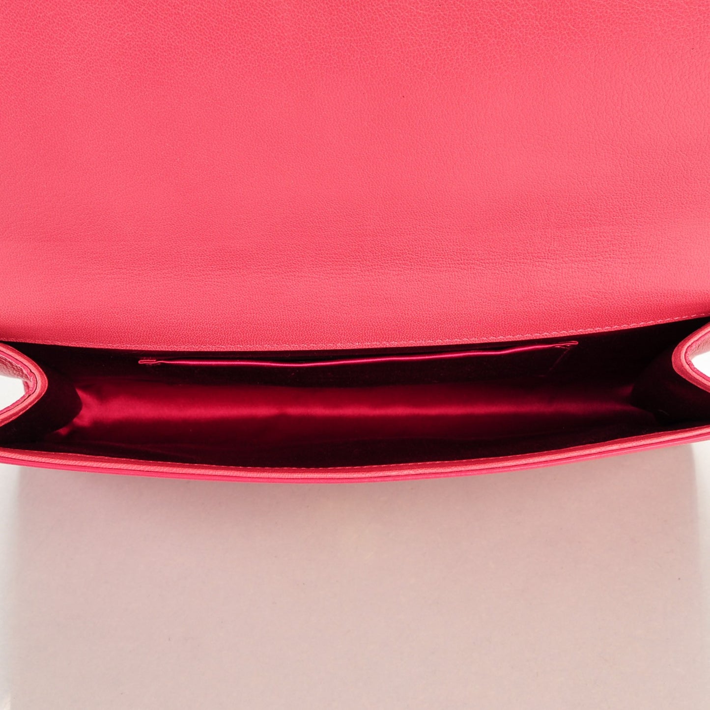 Goatskin Large Belle de Jour Clutch Fuchsia
