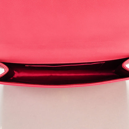 Saint Laurent Goatskin Large Belle de Jour Clutch Fuchsia 5 of 7