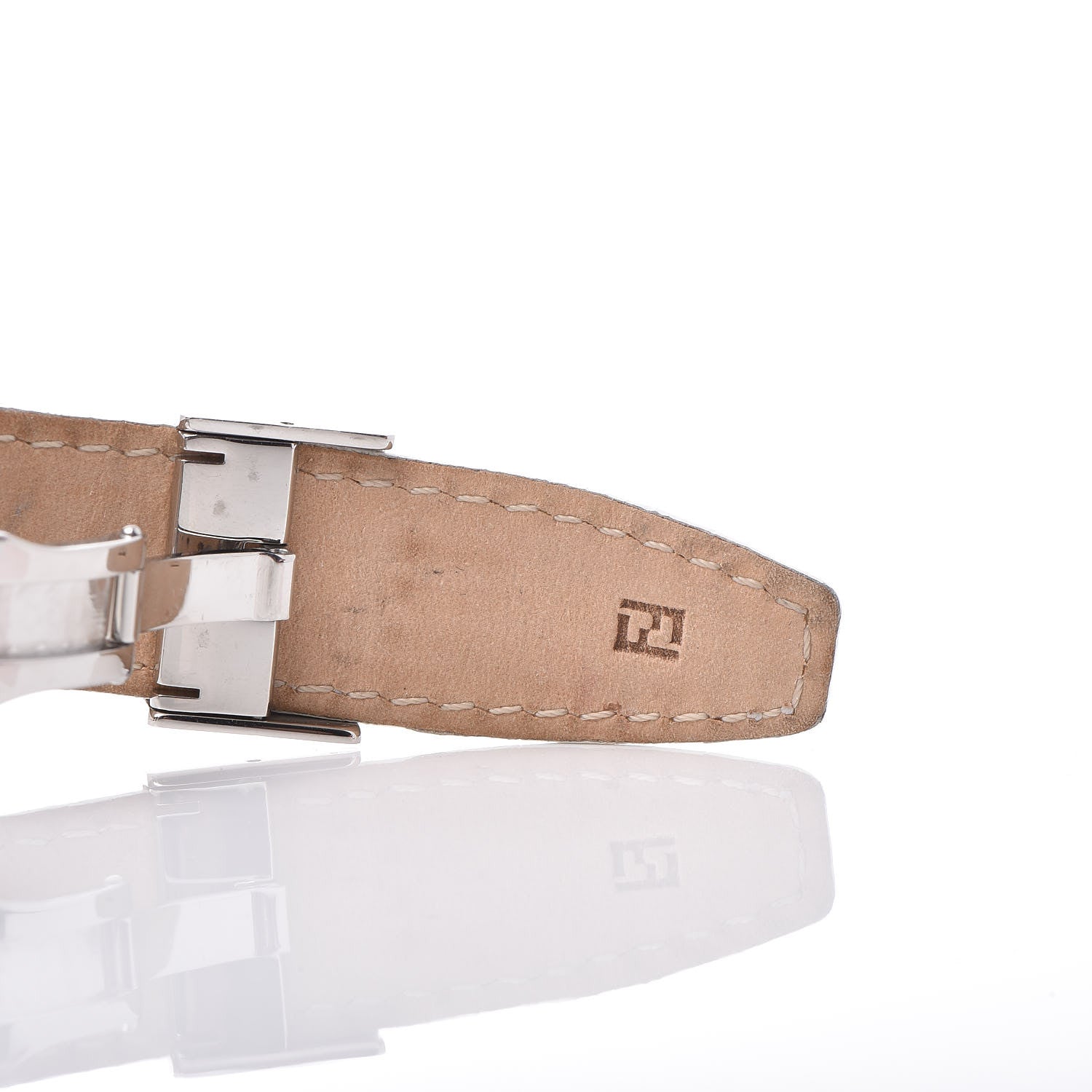 Fendi Stainless Steel Alligator Diamond Mother of Pearl 27mm Quartz Watch 6 of 10