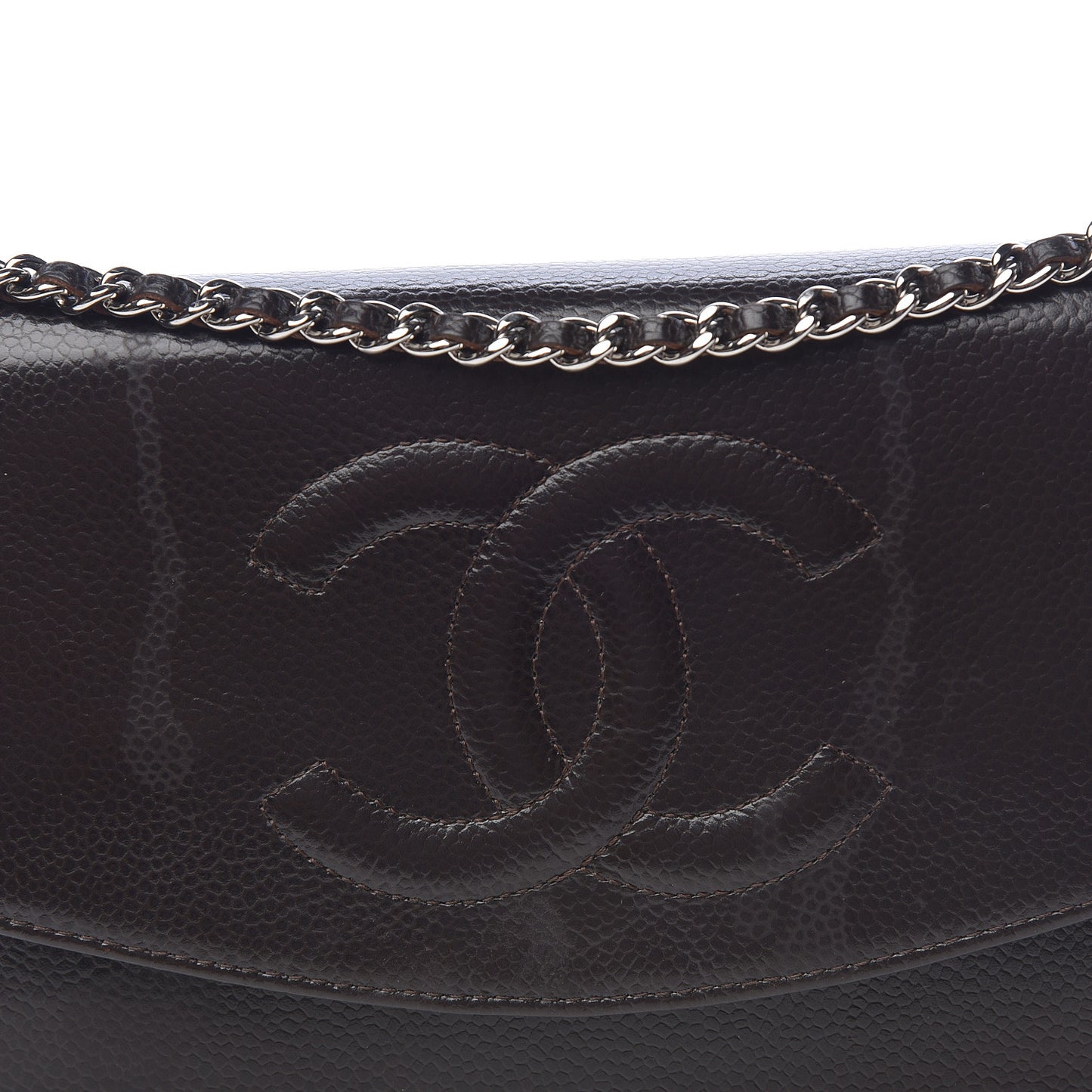 Caviar Timeless CC Wallet On Chain WOC Dark Brown