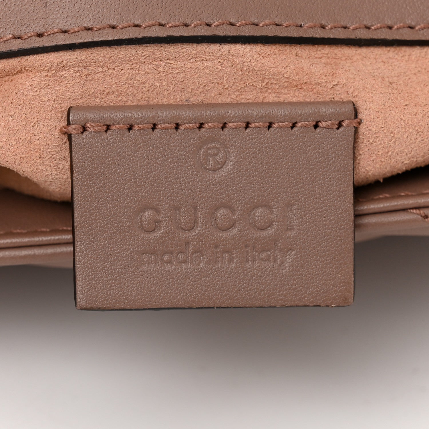 Gucci Calfskin Matelasse Super Mini GG Marmont Shoulder Bag Porcelain Rose 6 of 12