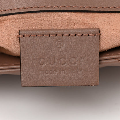 Gucci Calfskin Matelasse Super Mini GG Marmont Shoulder Bag Porcelain Rose 6 of 12