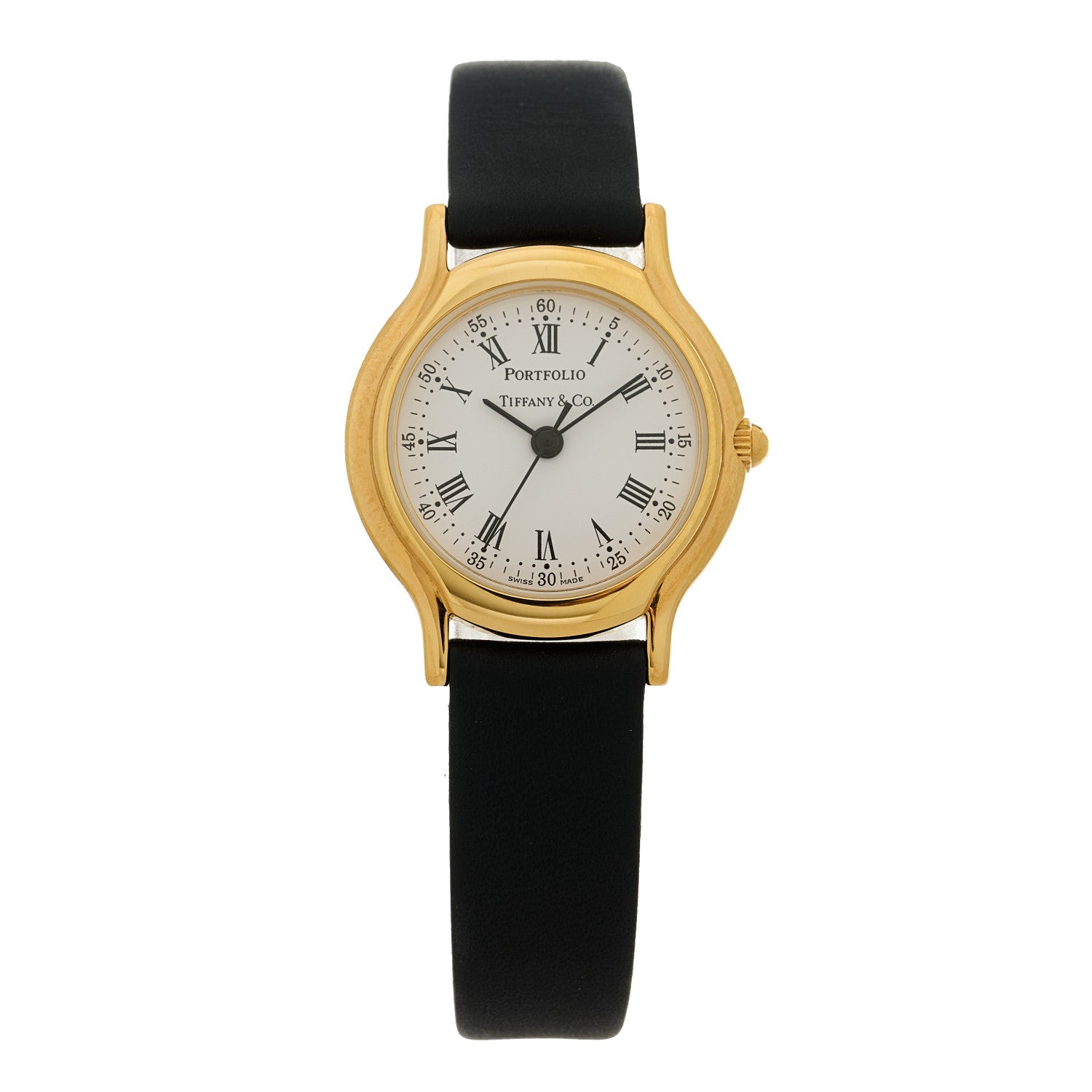 Tiffany Stainless Steel Calfskin 24mm Portfolio Quartz Watch 1 of 5