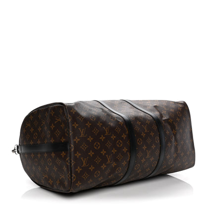 Louis Vuitton Monogram Macassar Keepall Bandouliere 55 3 of 4