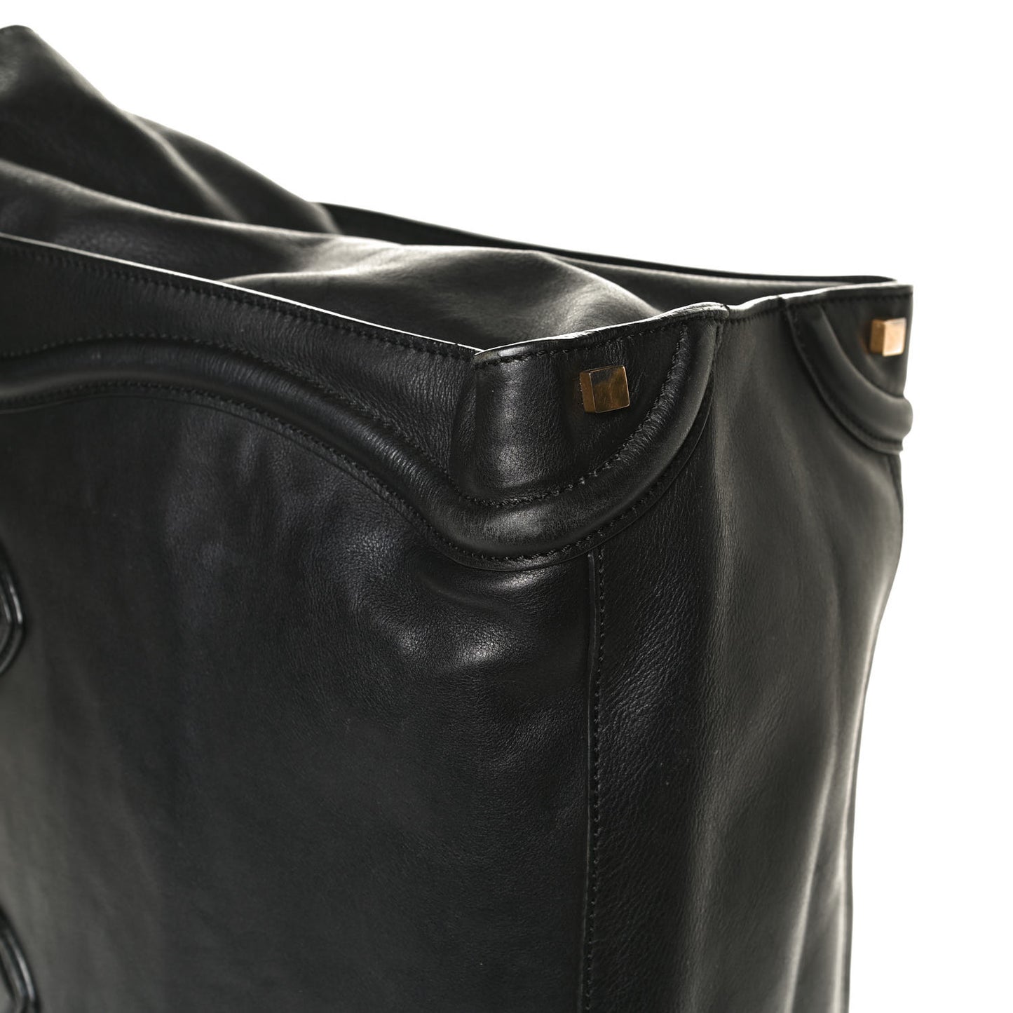 Smooth Calfskin Medium Phantom Luggage Black