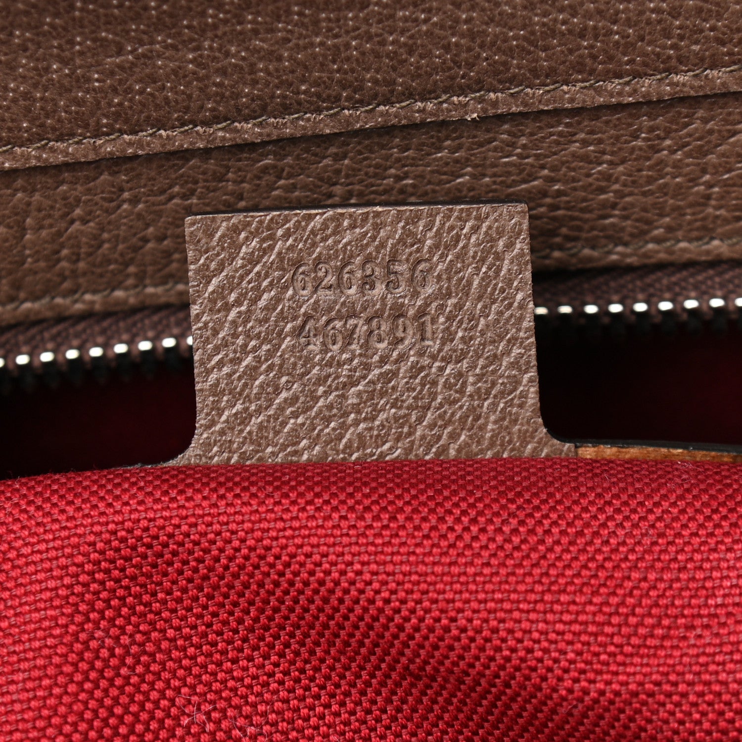Gucci GG Supreme Monogram Textured Dollar Calfskin Medium Detail Tote Beige Ebony New Acero 6 of 10