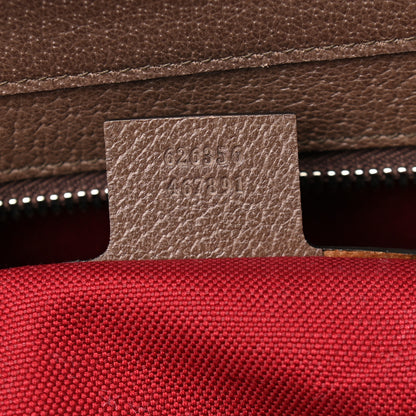 Gucci GG Supreme Monogram Textured Dollar Calfskin Medium Detail Tote Beige Ebony New Acero 6 of 10