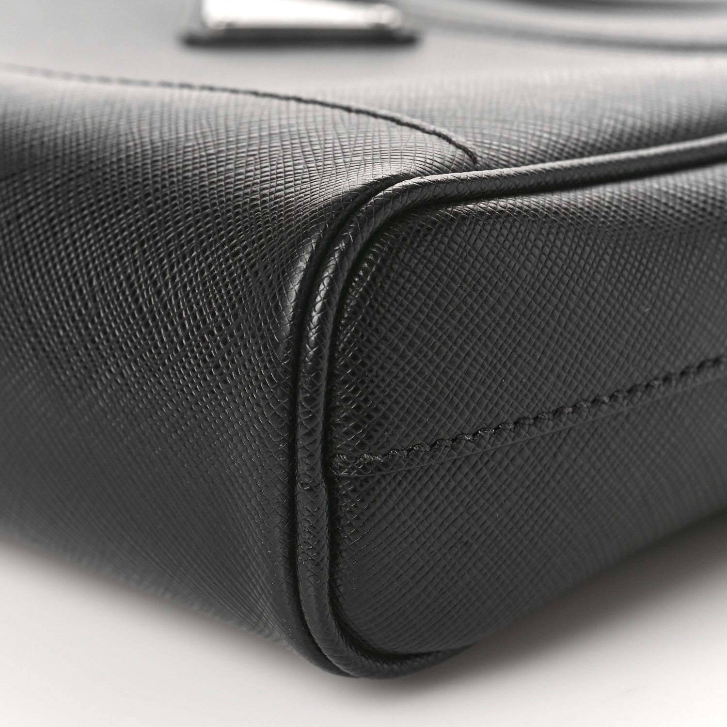 Prada Saffiano Zip Crossbody Bag Black 8 of 8