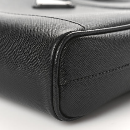 Prada Saffiano Zip Crossbody Bag Black 8 of 8