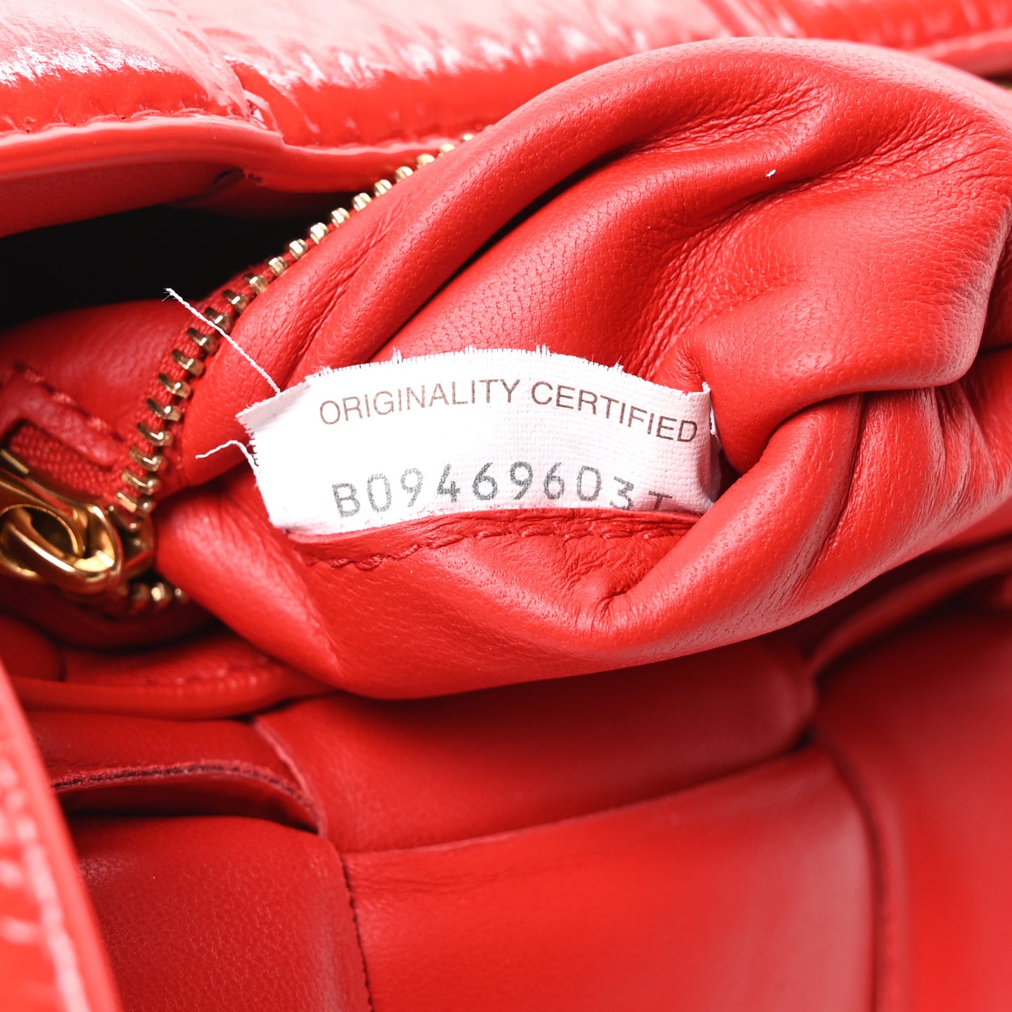 Textured Deerskin Maxi Intrecciato Padded Cassette Crossbody Bag Chili