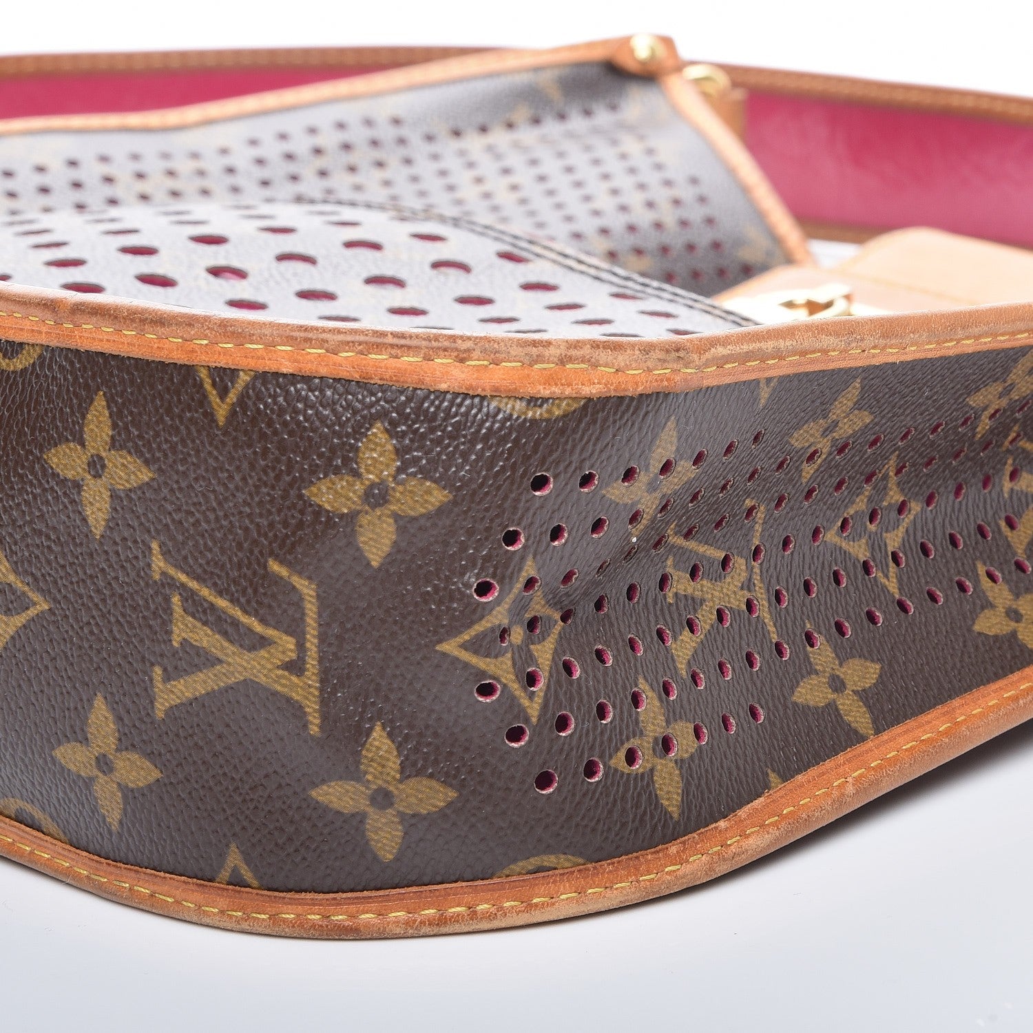 Louis Vuitton Monogram Perforated Musette Fuchsia 12 of 15