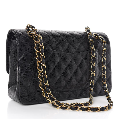 Chanel Caviar Quilted Medium Double Flap Black 3 of 12