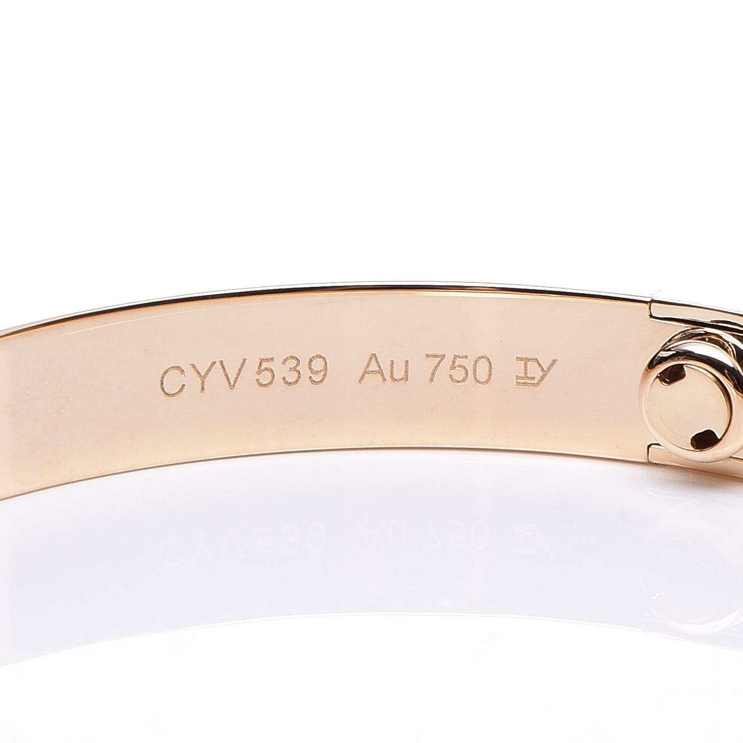 18K Yellow Gold LOVE Bracelet 17