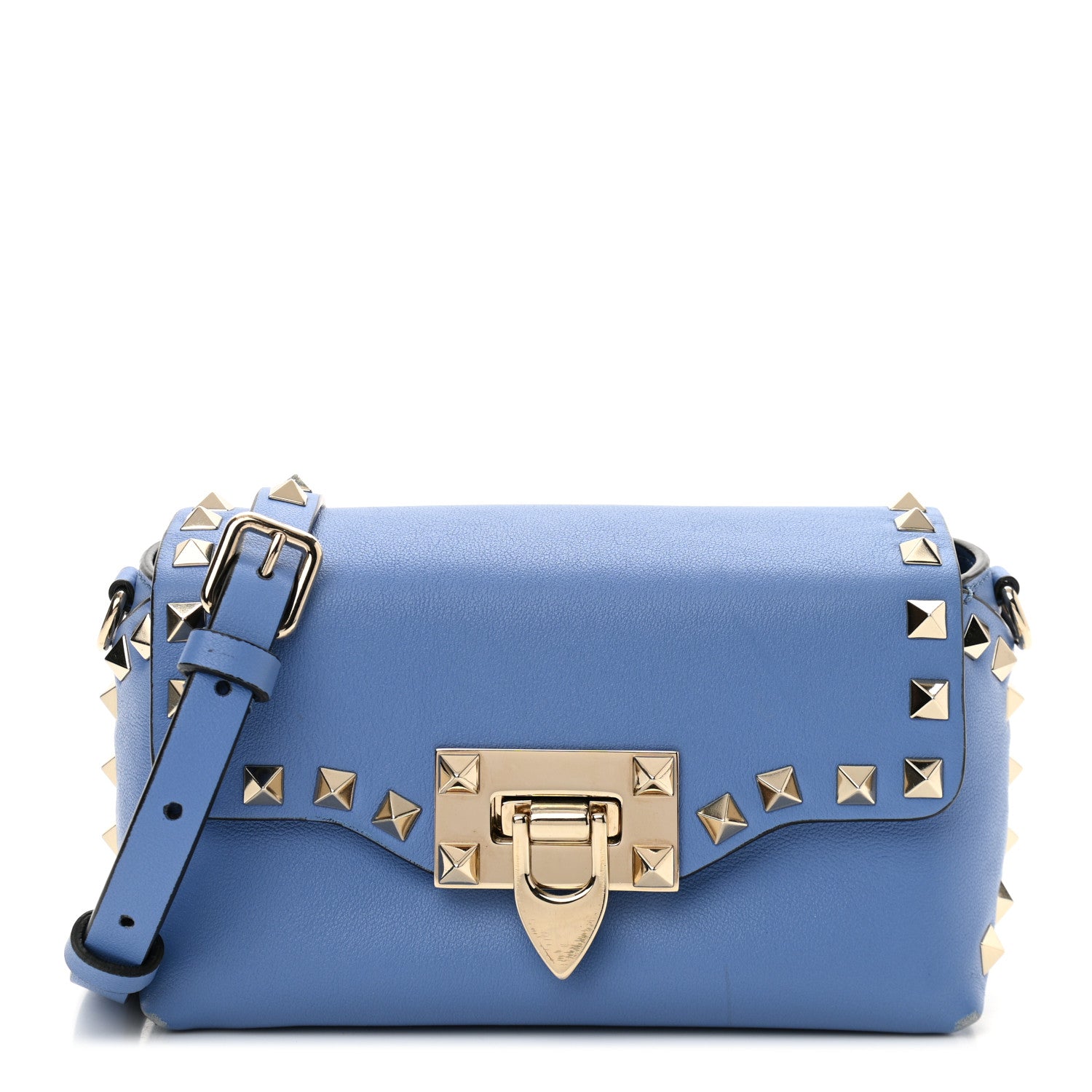 Valentino Garavani Vitello Mini Rockstud Crossbody Bag Angel 1 of 10