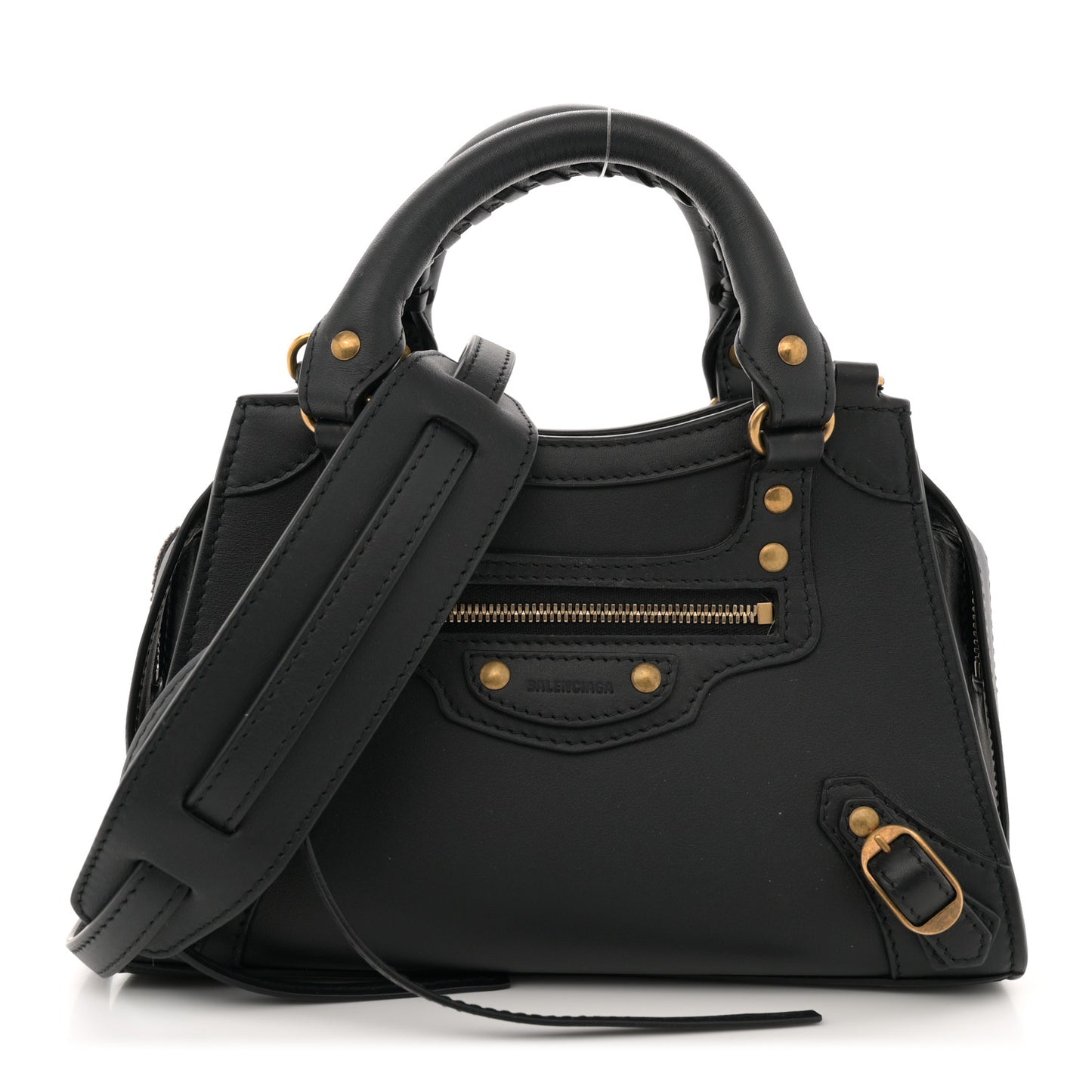 Smooth Calfskin Neo Classic Gold Hardware Mini City Black