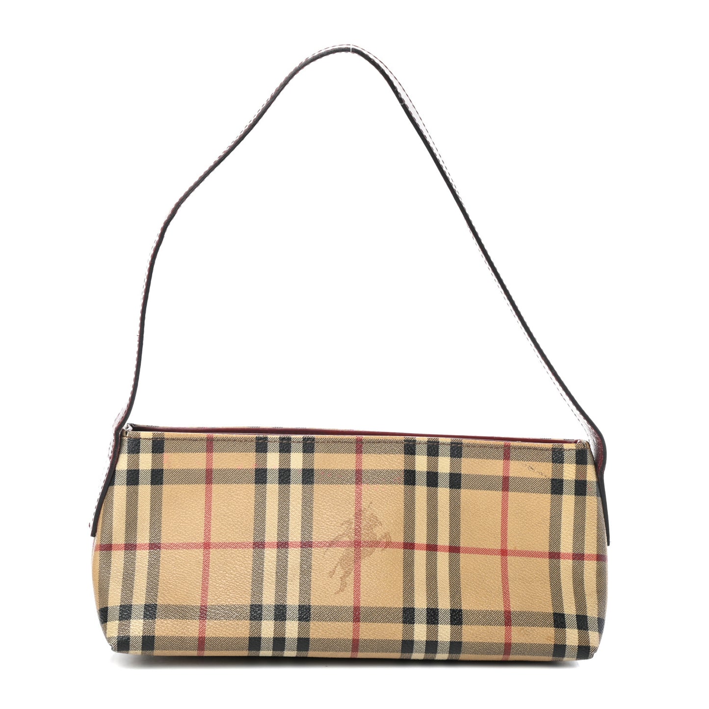 Haymarket Check Shoulder Bag Military Red