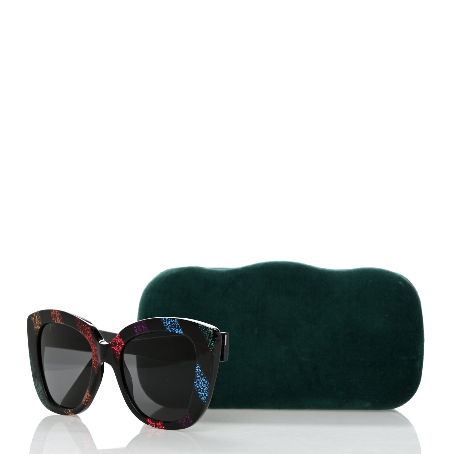 Acetate Glitter Sunglasses GG0327S Black
