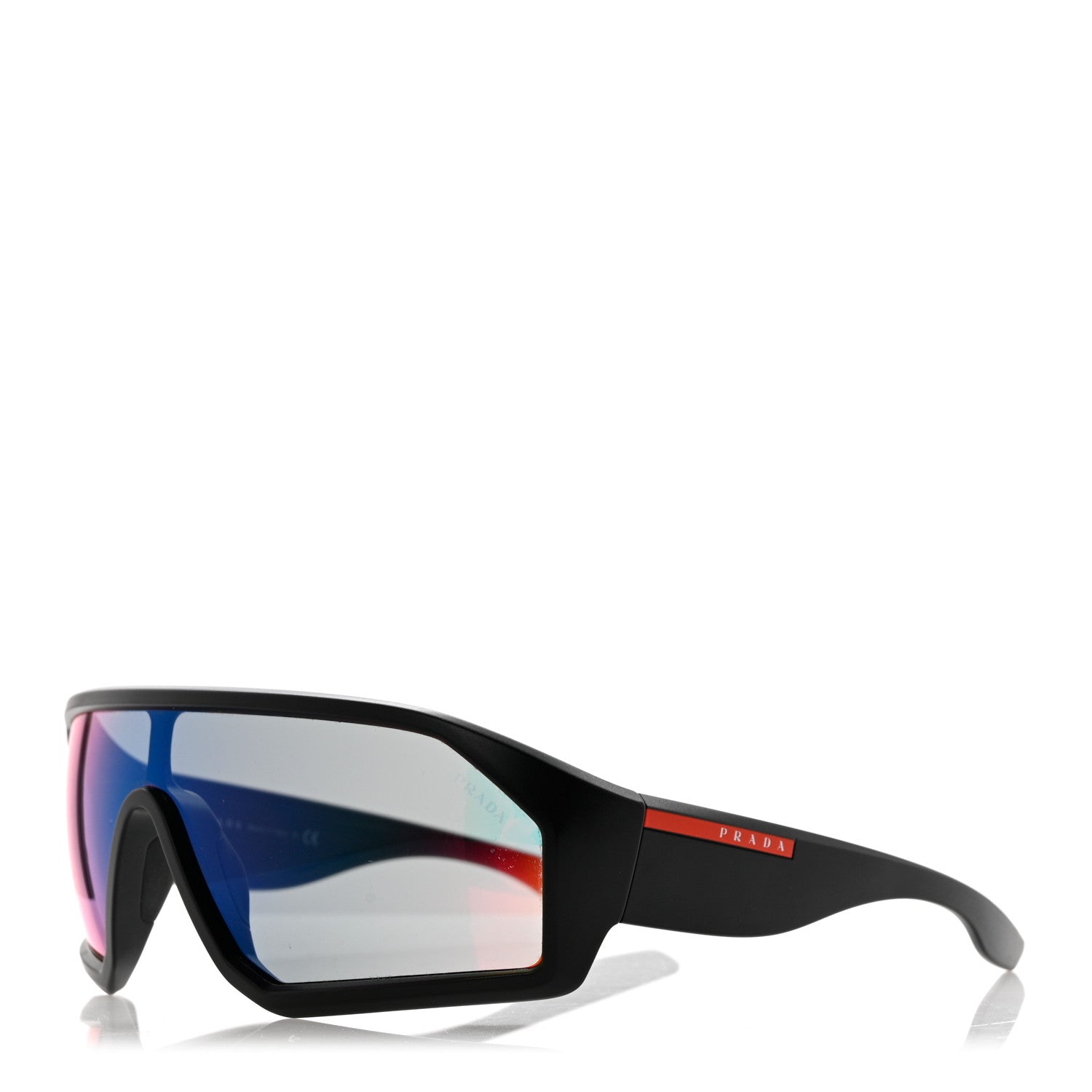 Prada Acetate Linea Rossa Impavid Sport Sunglasses SPS 03V Black 1 of 8