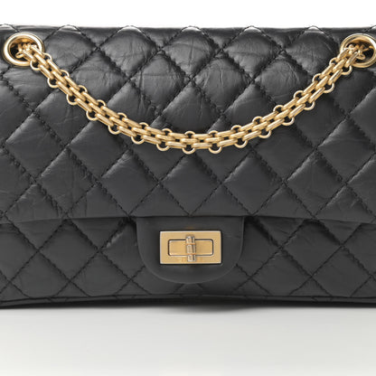 Chanel Aged Calfskin Quilted 2.55 Reissue 225 Flap Black 8 of 15