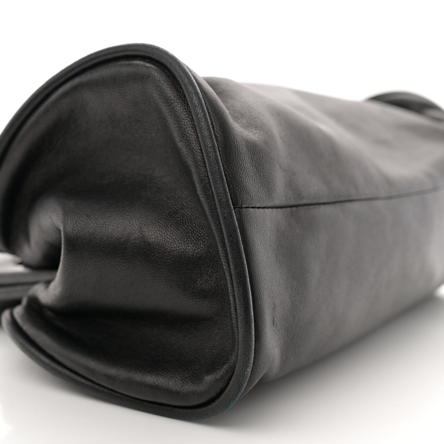 Lambskin Camellia Handbag Black