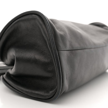 Chanel Lambskin Camellia Handbag Black 9 of 13