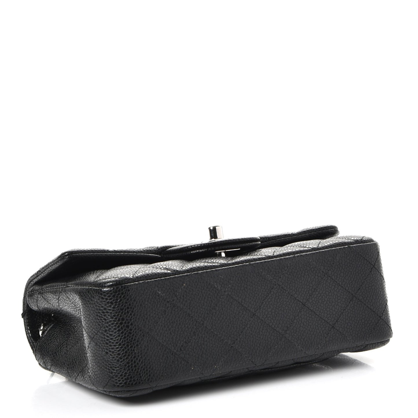 Caviar Quilted Mini Rectangular Flap Black
