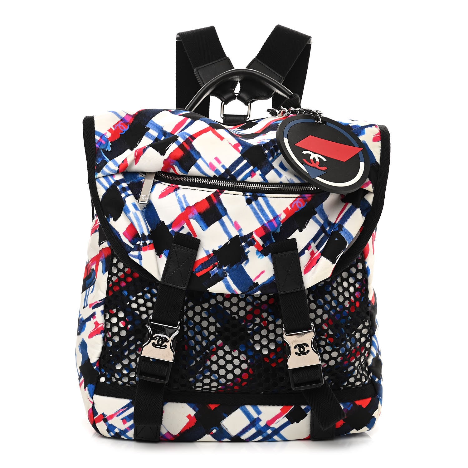 Chanel Nylon Mesh Airline Backpack Multicolor 1 of 11