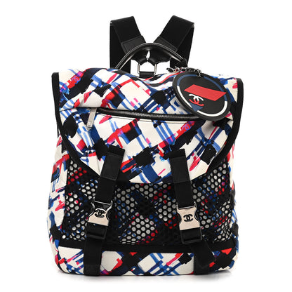 Chanel Nylon Mesh Airline Backpack Multicolor 1 of 11