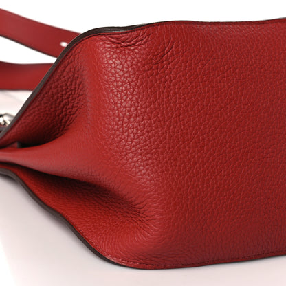 Hermes Taurillon Clemence Jypsiere 34 Rouge Venetian 7 of 9