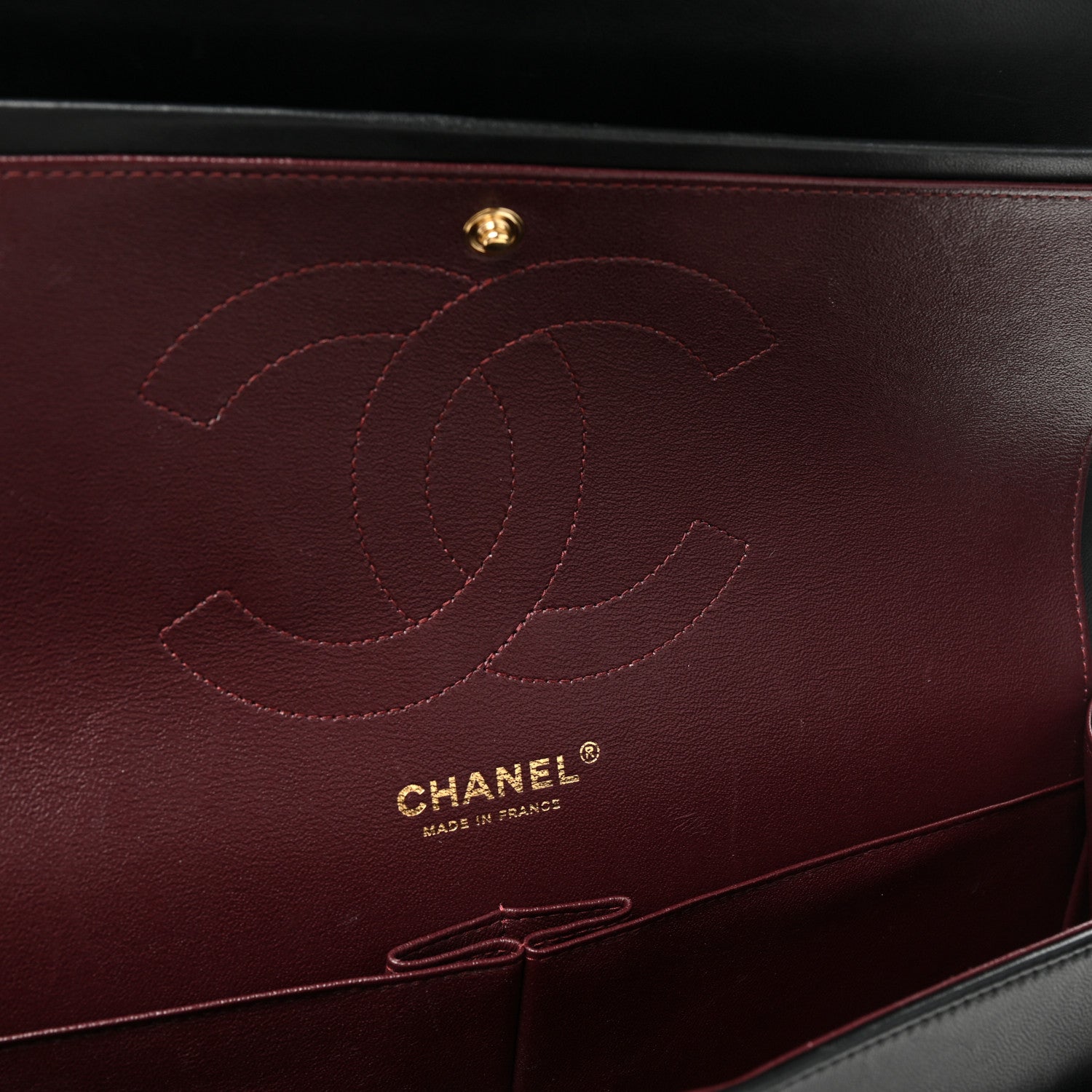 Chanel Lambskin Quilted Jumbo Double Flap Black 11 of 21