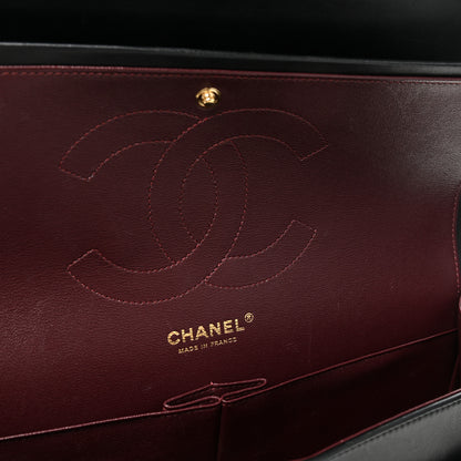 Chanel Lambskin Quilted Jumbo Double Flap Black 11 of 21