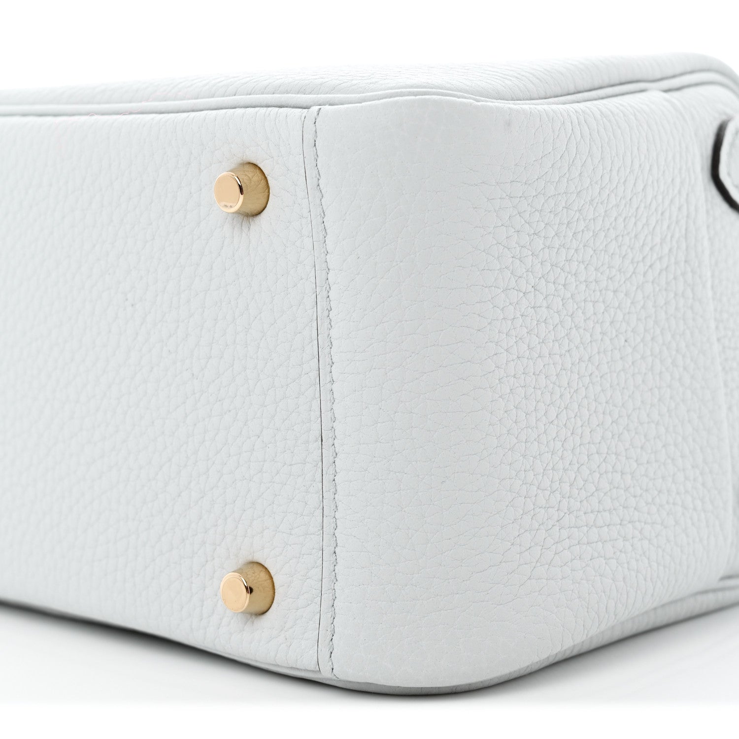 Hermes Taurillon Clemence Mini Lindy 20 Bleu Pale 9 of 11