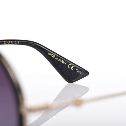 Gucci Round Frame Sunglasses GG0061S Black 7 of 9