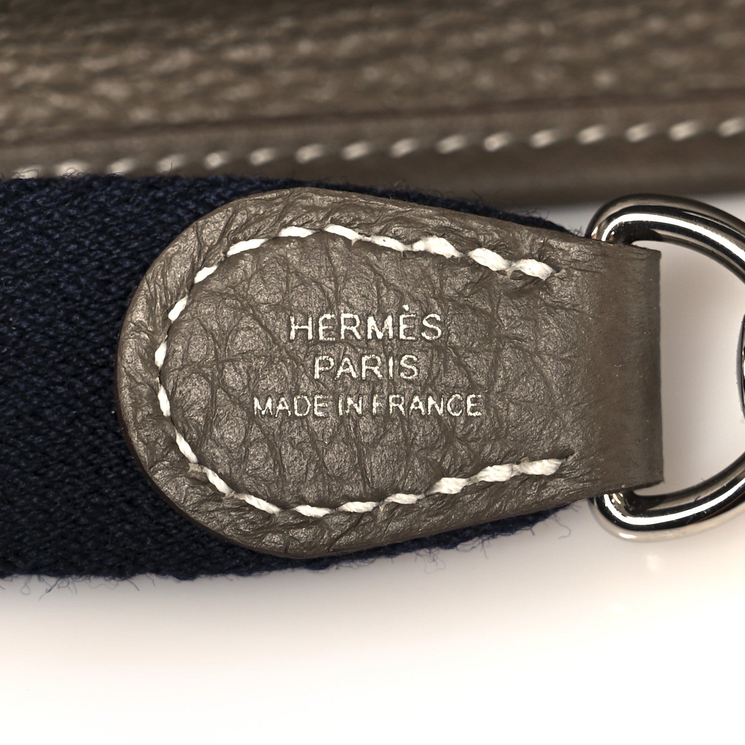 Hermes Taurillon Clemence Amazone Evelyne TPM Etoupe Bleu Indigo 8 of 11