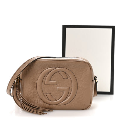 Gucci Pebbled Calfskin Small Soho Disco Bag Rose Beige 11 of 11