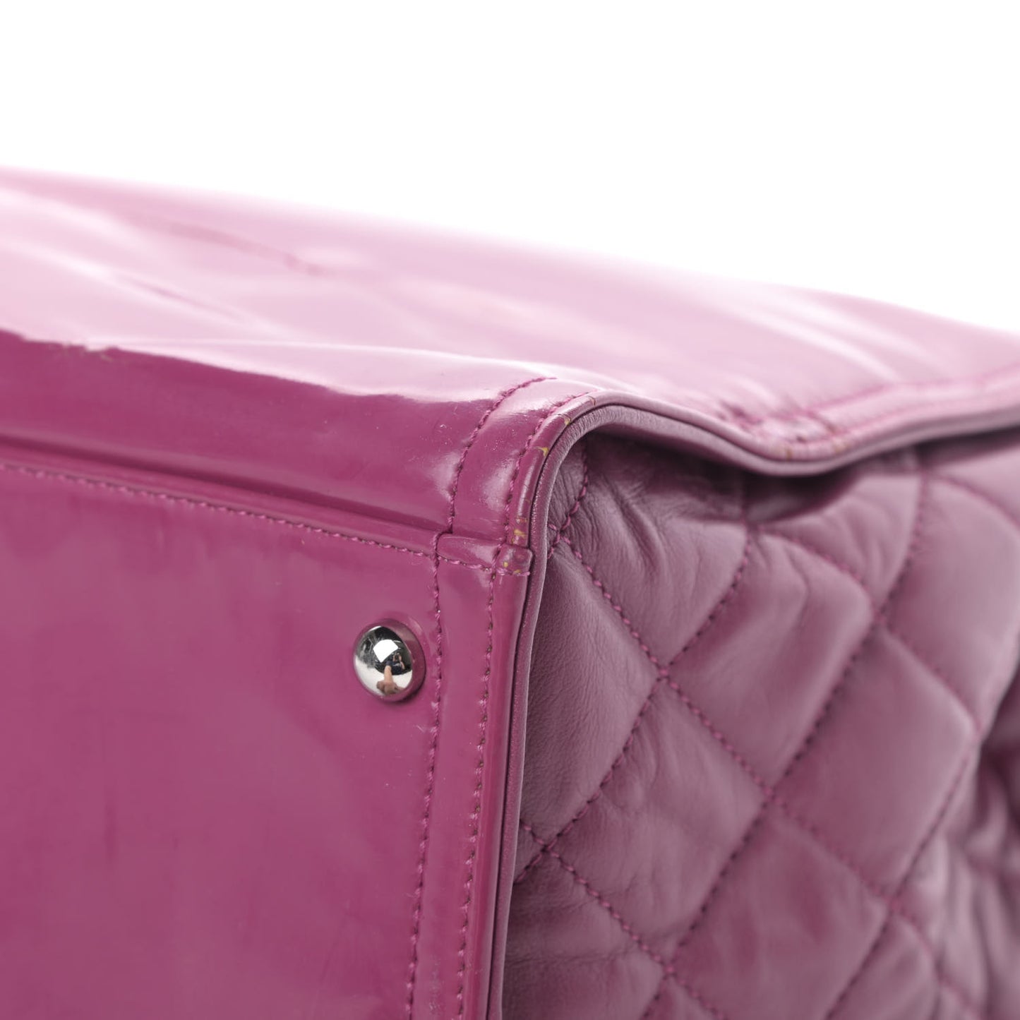 Vinyl Lipstick Tote Purple