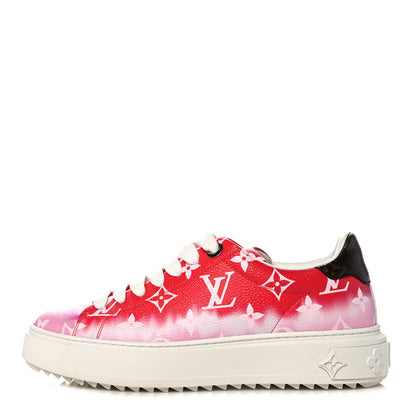 Louis Vuitton Monogram Escale Time Out Sneakers 36 Red 1 of 9
