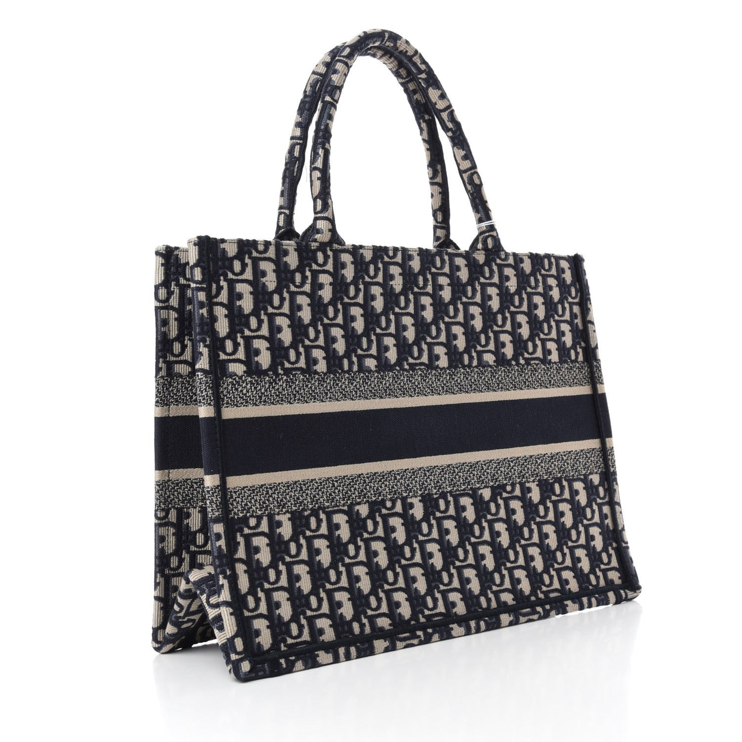 Oblique Medium Book Tote Blue Multicolor