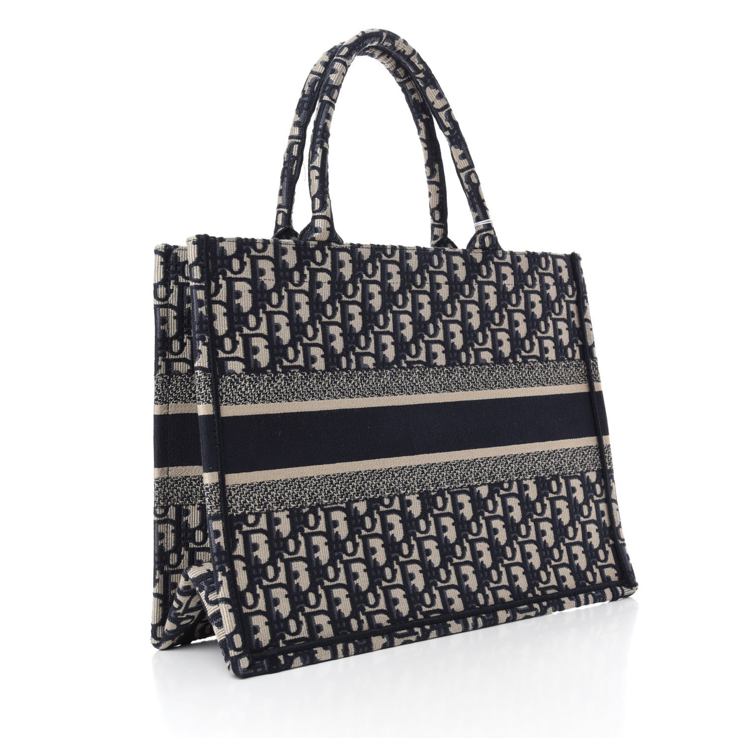 Christian Dior Oblique Medium Book Tote Blue Multicolor 3 of 11