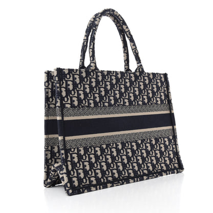 Christian Dior Oblique Medium Book Tote Blue Multicolor 3 of 11