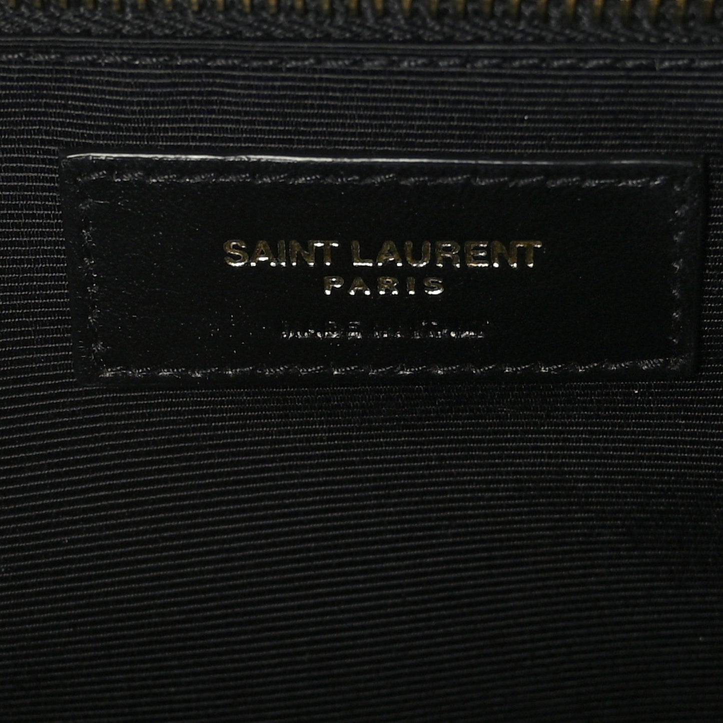 Grain De Poudre Textured Mixed Matelasse Large Triquilt Monogram Satchel Black