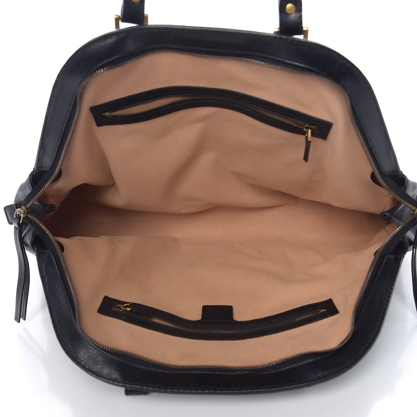 Calfskin Large Re(Belle) Top Handle Bag Black
